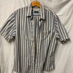 Dockers blue and tan light button down over shirt